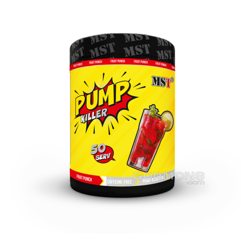 Передтренувальний комплекс без кофеїну MST PUMP Killer 50 порцій 550 грамів