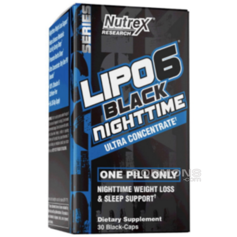 Жиросжигатель Nutrex Lipo 6 Black NightTime Ultra concentrate - 30 капс