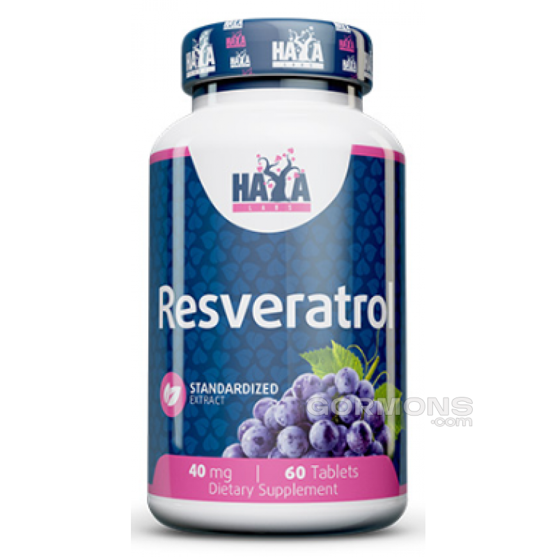 Ресвератрол Haya Labs Resveratrol 40 мг - 60 таб