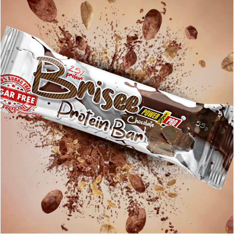Протеїнові батончики Power Pro 25% Brisee bar шоколад без цукру 20x55g