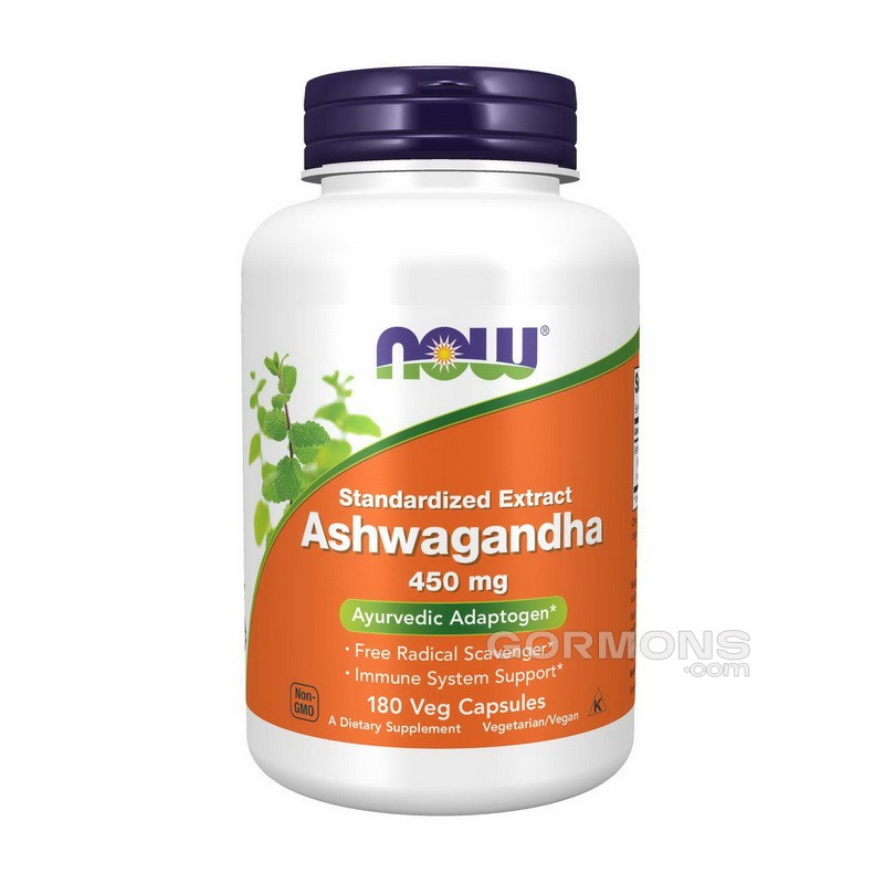 Мужское здоровье NOW Foods Ashwagandha 450mg 180 caps