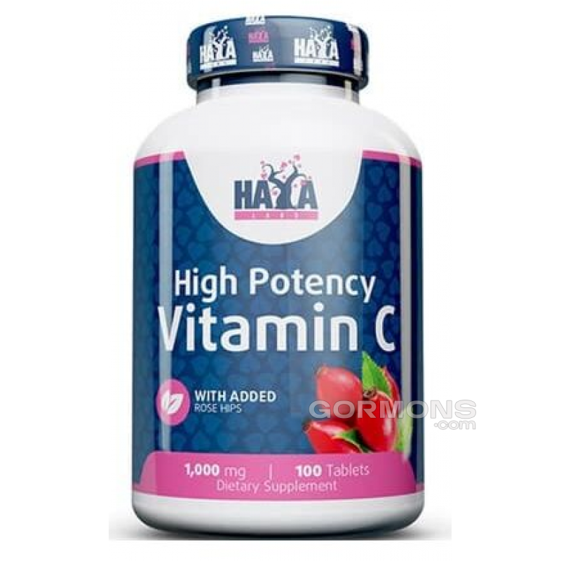Витамин С Haya Labs High Potency Vitamin C 1000mg with rose hips - 100 таб Витамин С Haya Labs High Potency Vitamin C 1000mg with rose hips - 100 таб