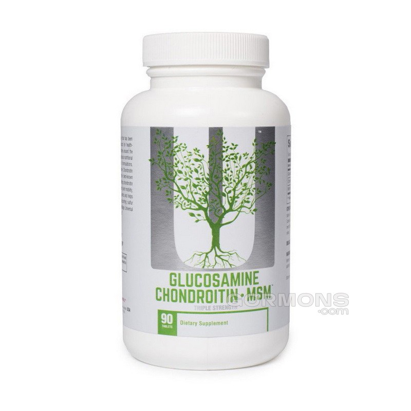 Для суглобів і зв'язок Universal Nutrition Glucosamine Chondroitin MSM naturals 90 tab