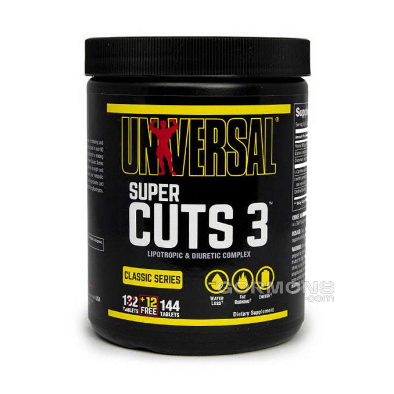 Жироспалювач Universal Nutrition Super Cuts 3 144 tabs