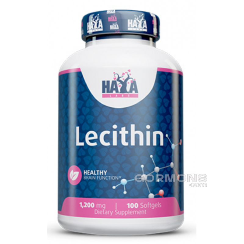 Лецитин Haya Labs Lecithin 1200 мг - 100 софт гель