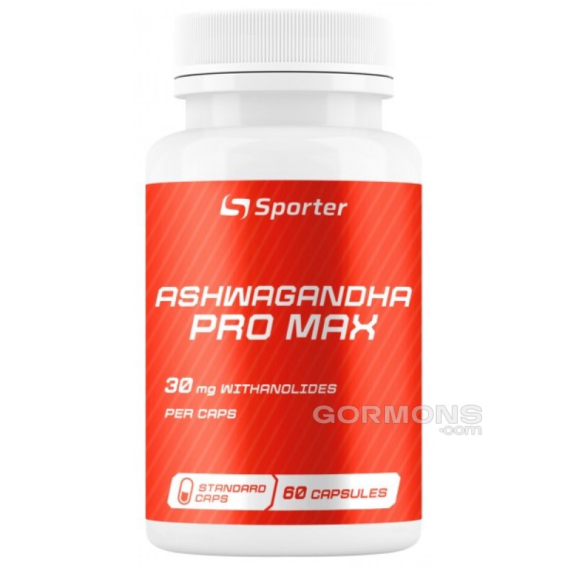 Підвишення тестостерону Sporter Ashwagandha PRO MAX 9% - 60 капс