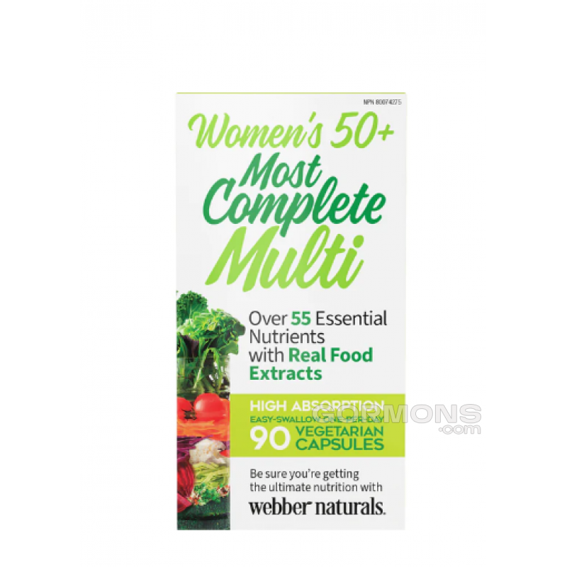Вітаміни для жінок Webber Naturals - Women's 50+ Most Complete Multi 90 капс