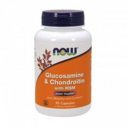 Хондропротектор NOW Foods Glucosamine Chondroitin MSM - 90 кап