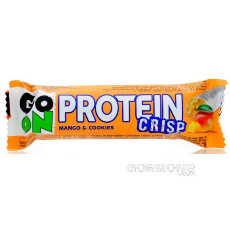 Протеїнові батончики Go On Батончик Crisp Bar with Peanut&Caramel 24x50