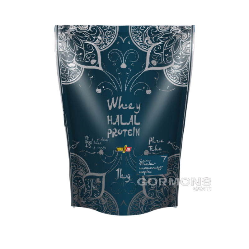 Протеїн Power Pro Whey Halal Protein фінік-шоколад-горіх 1 кг