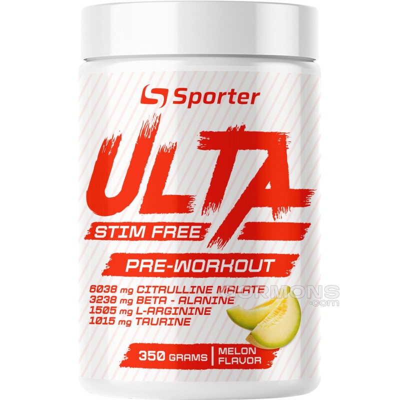 Передтренувальний комплекс без стимуляторів Sporter Ulta Stim Free Pre-Workout - 350 г