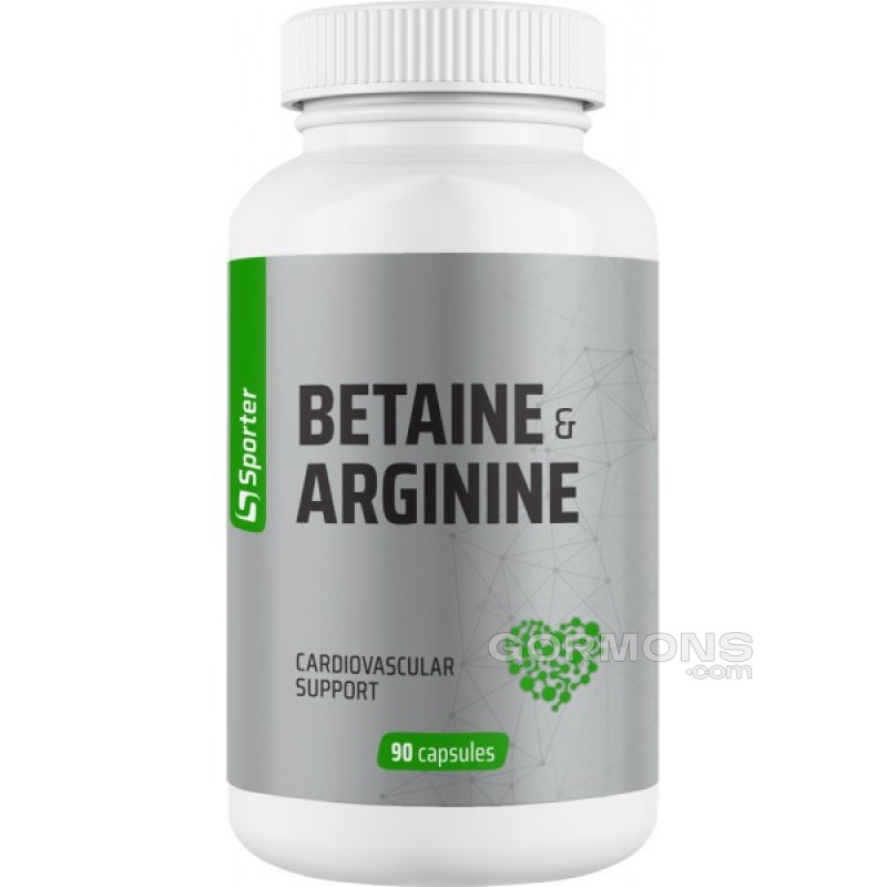 Бетаїн і аргинін Sporter Betargin (Betain & Arginine) - 90 капс