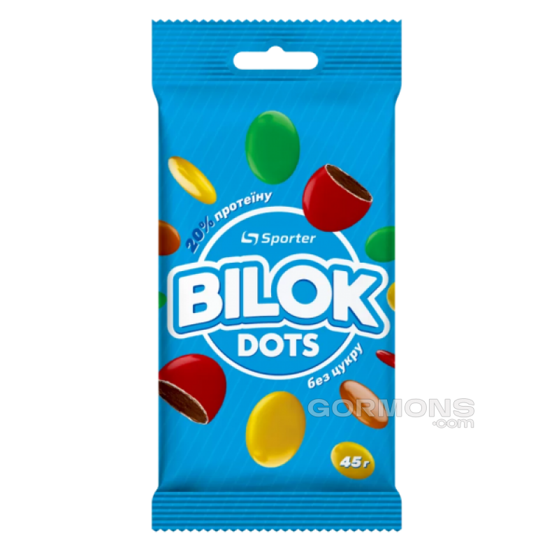Протеїнові драже без цукру Sporter Bilok Dots 45 грам