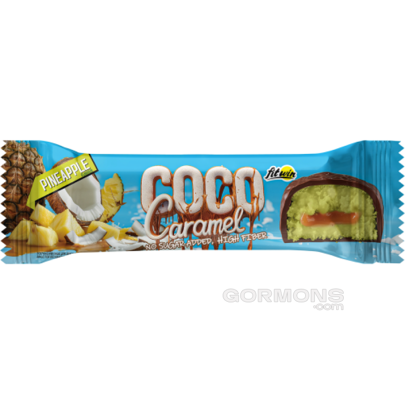 Протеїновий батончик FitWin Coco Caramel - 20x40g Pineapple