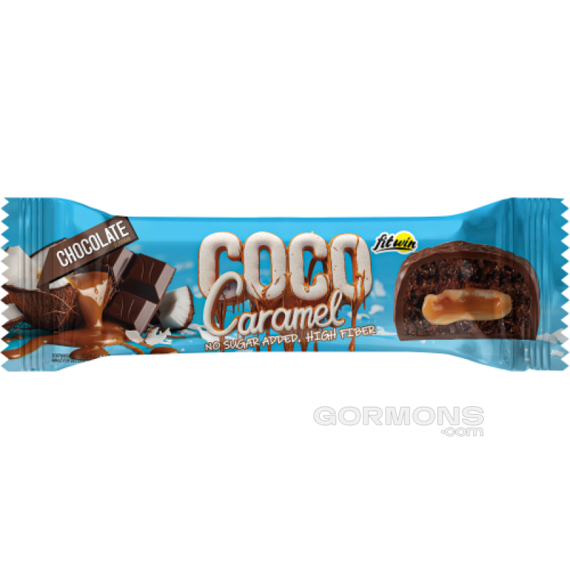 Протеїновий батончик FitWin Coco Caramel - 20x40g Chocolate
