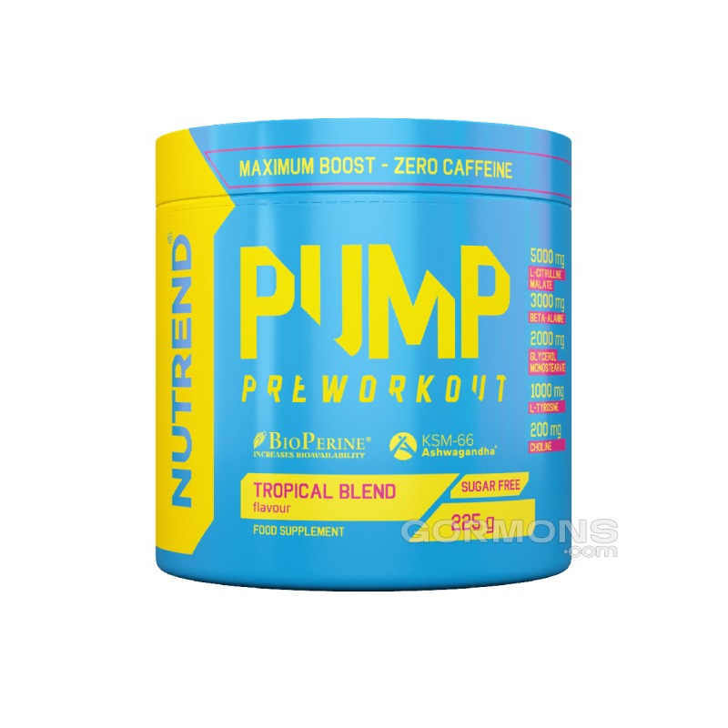 Предтрен без стимуляторів Nutrend Pump 225g