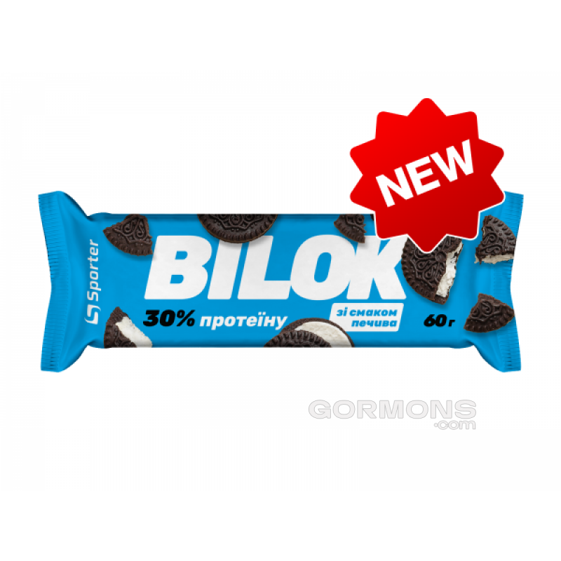 Протеиновые батончики Sporter BILOK 30% protein печиво 24х60 г