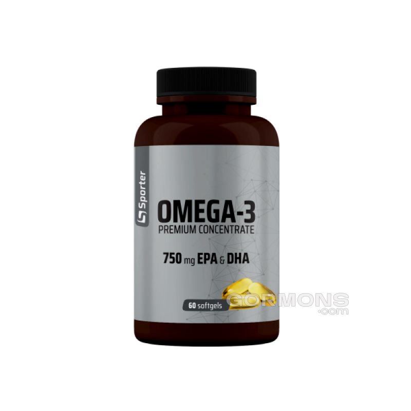 Рыбий жир Sporter Omega 3 Premium Concentrate 750 mg EPA&DHA - 60 софт гель