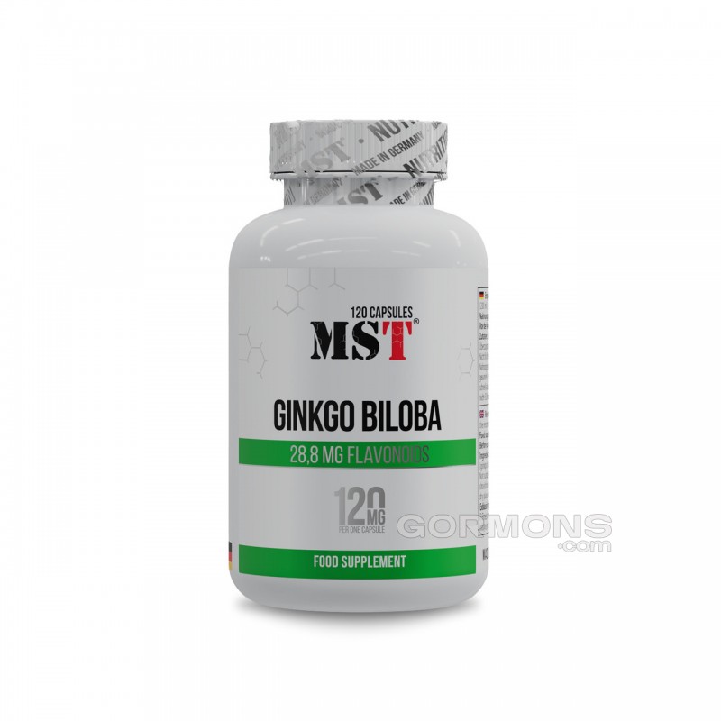 Покращує мозковий кровообіг MST Ginkgo Biloba 120 mg 120 caps