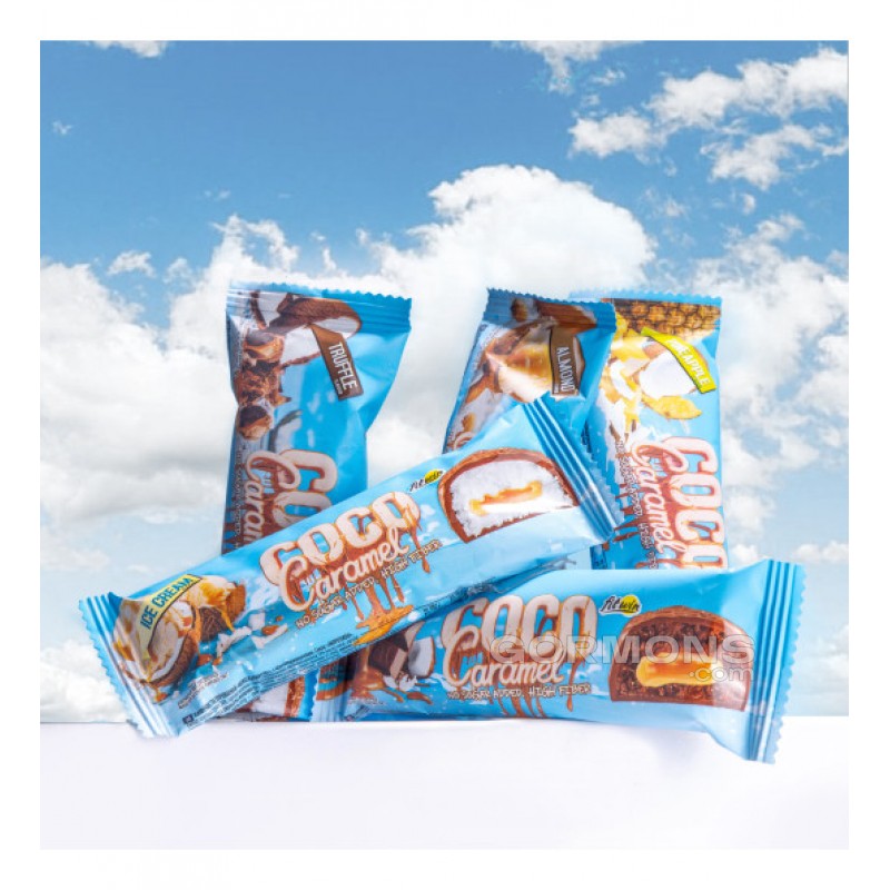 Протеїновий батончик FitWin Coco Caramel - 20x40g мікс смаків